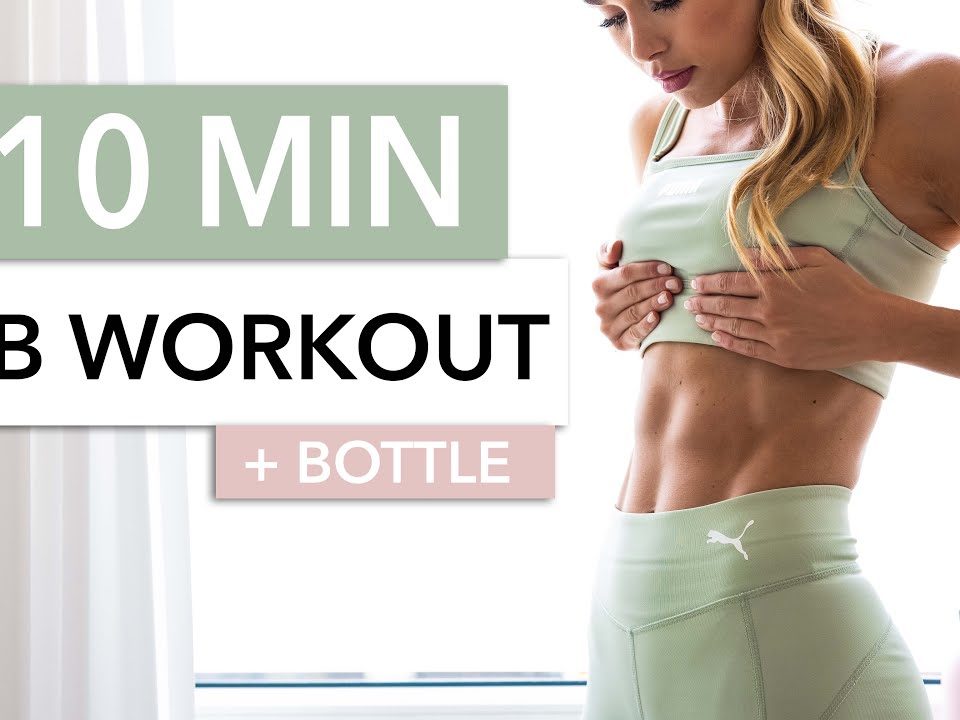 Feschtv 10 Min Ab Workout Bottle Or A Small Weight Extra Resistance Special Exercises I Pamela Reif